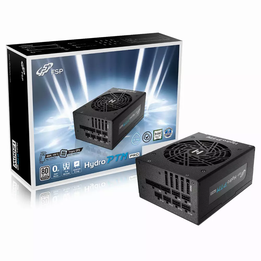 Захранване FSP Group Hydro PTM PRO 1200W 80 Plus Platinum PSU - PPA12A1001