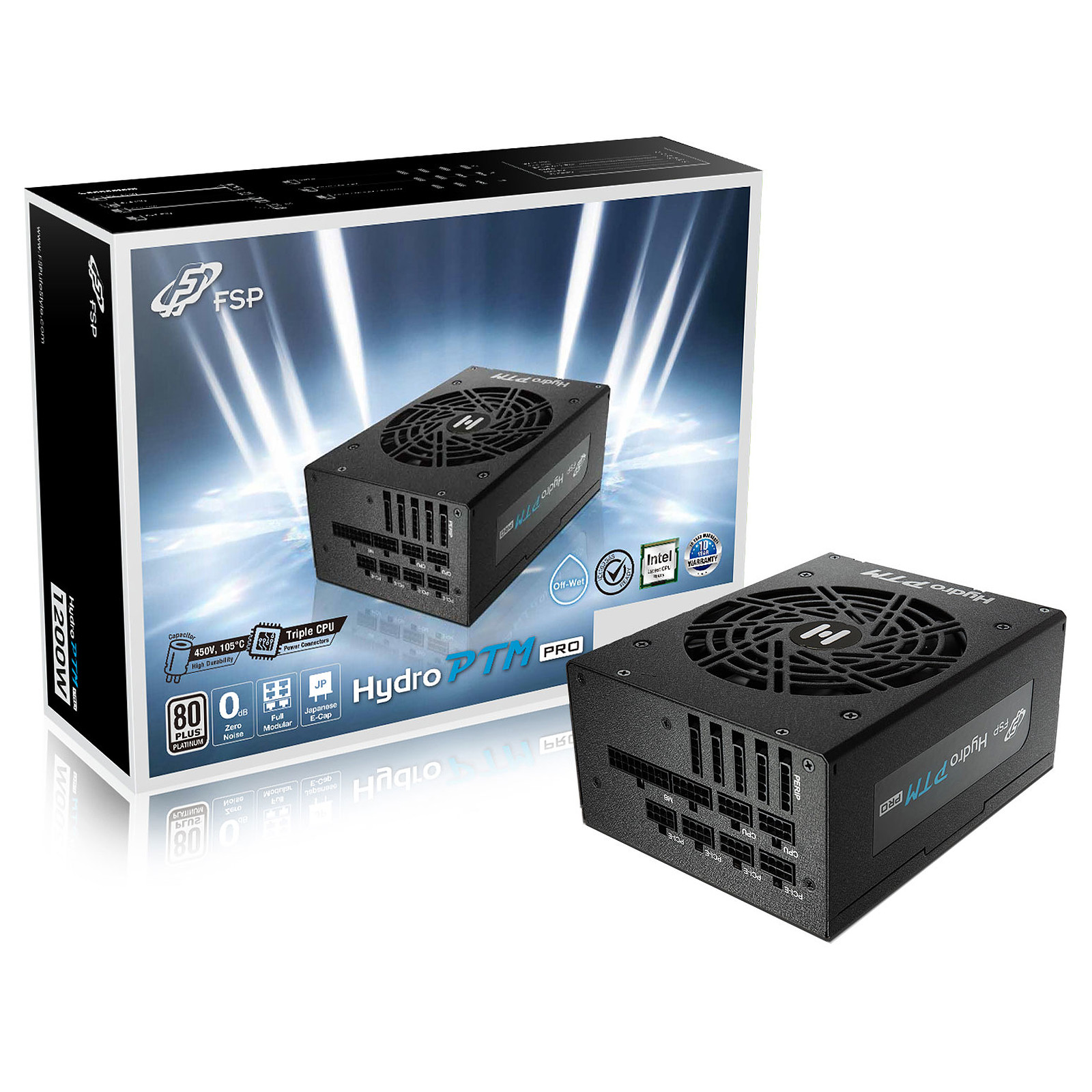 Захранване FSP Group Hydro PTM PRO 1200W 80 Plus Platinum PSU - PPA12A1001