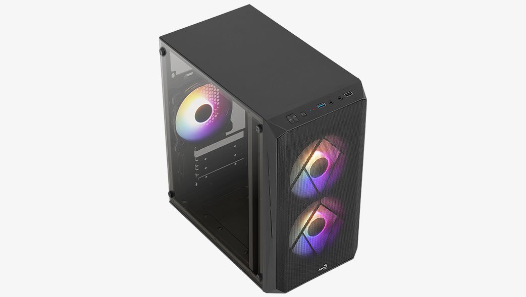 Кутия AeroCool CS-107-A-BK-v2 Case mATX 3 fans included
