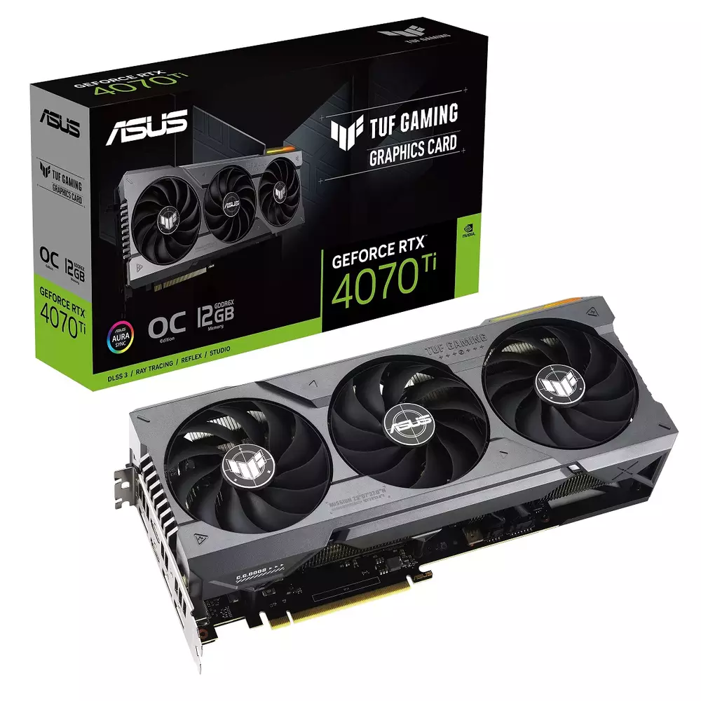 Видео карта ASUS TUF Gaming GeForce RTX 4070 Ti OC Edition 12GB GDDR6X 