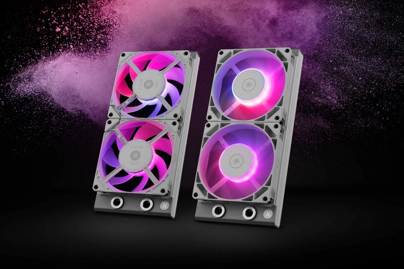 Ventilateur EK-Loop Fan FPT 140 D-RGB - White (600-2200rpm)