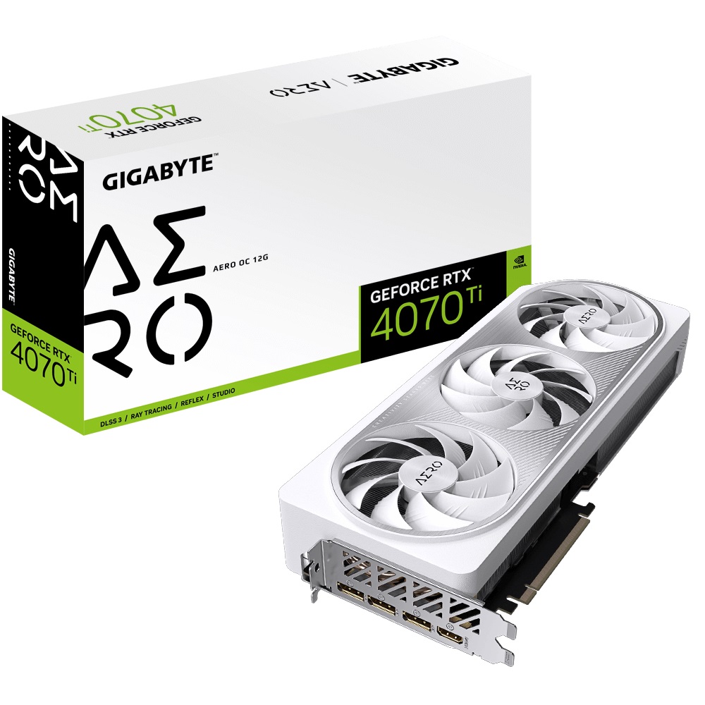 Видео карта Gigabyte GeForce RTX 4070 Ti AERO OC 12GB GDDR6X