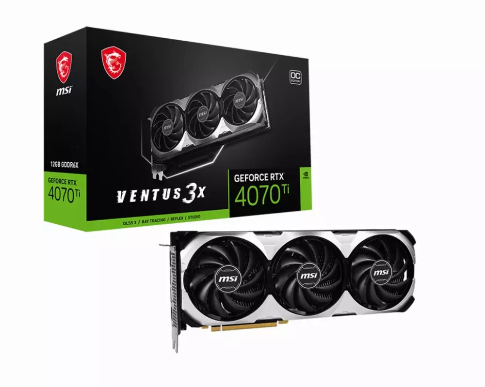 Видео карта MSI GeForce RTX 4070 Ti VENTUS 3X 12G OC - 912-V513-006