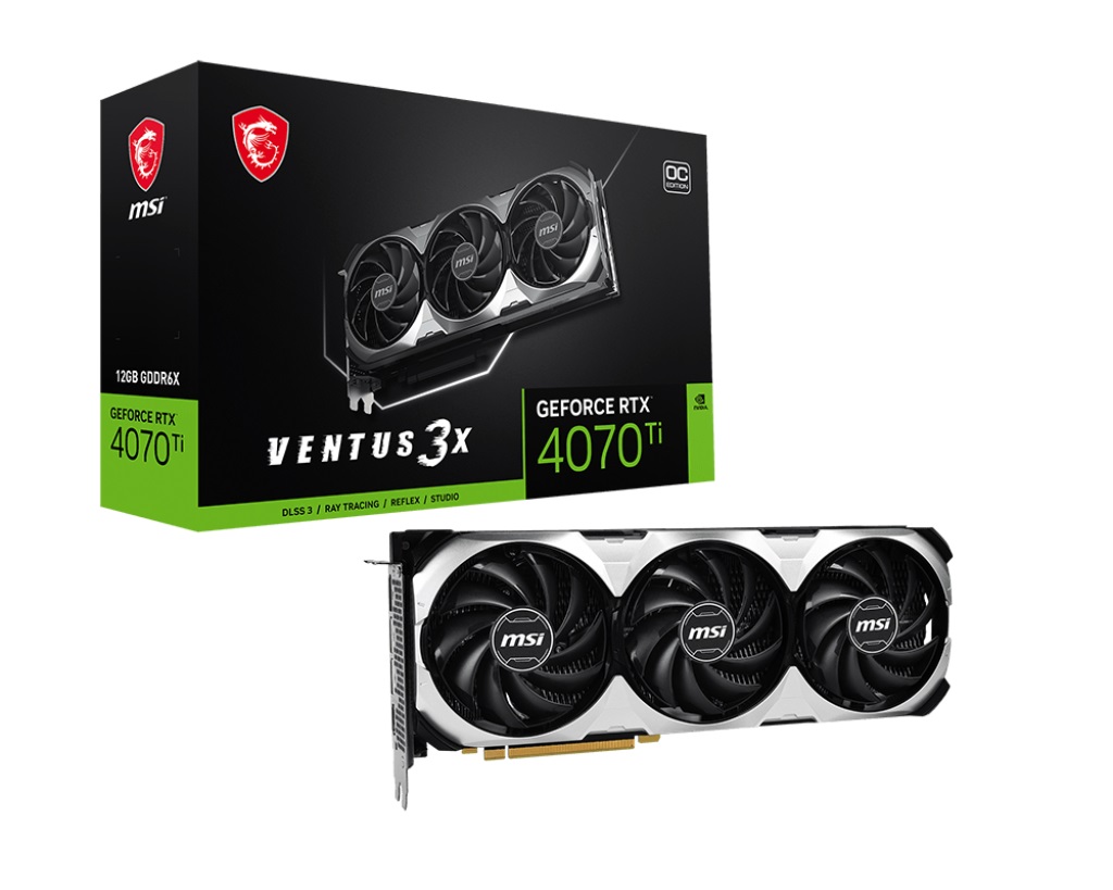 Видео карта MSI GeForce RTX 4070 Ti VENTUS 3X 12G OC - 912-V513-006