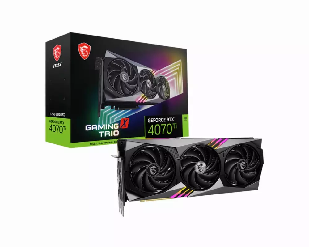 Видео карта MSI GeForce RTX 4070 Ti GAMING X TRIO 12G - 912-V513-004