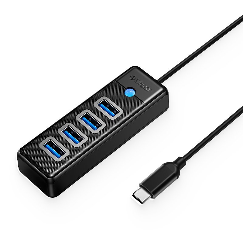Orico hub HUB USB3.1 Type-C 4 port - 4 x USB3.0 Μαύρο - PW4U-C3-015-BK
