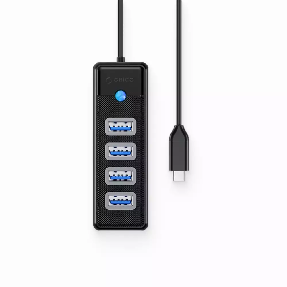 Orico hub HUB USB3.1 Type-C 4 port - 4 x USB3.0 Μαύρο - PW4U-C3-015-BK
