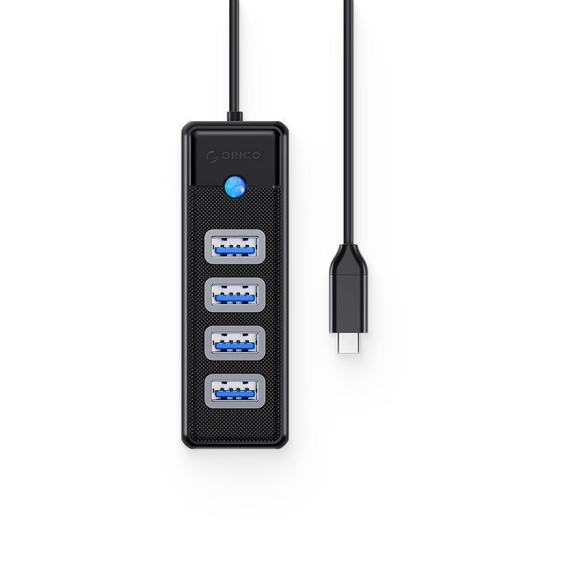Orico hub HUB USB3.1 Type-C 4 port - 4 x USB3.0 Μαύρο - PW4U-C3-015-BK