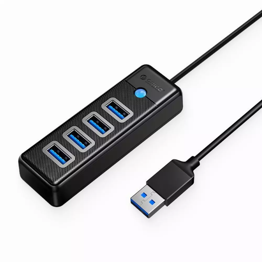 Orico хъб HUB USB3.0 4 port Black - PW4U-U3-015-BK