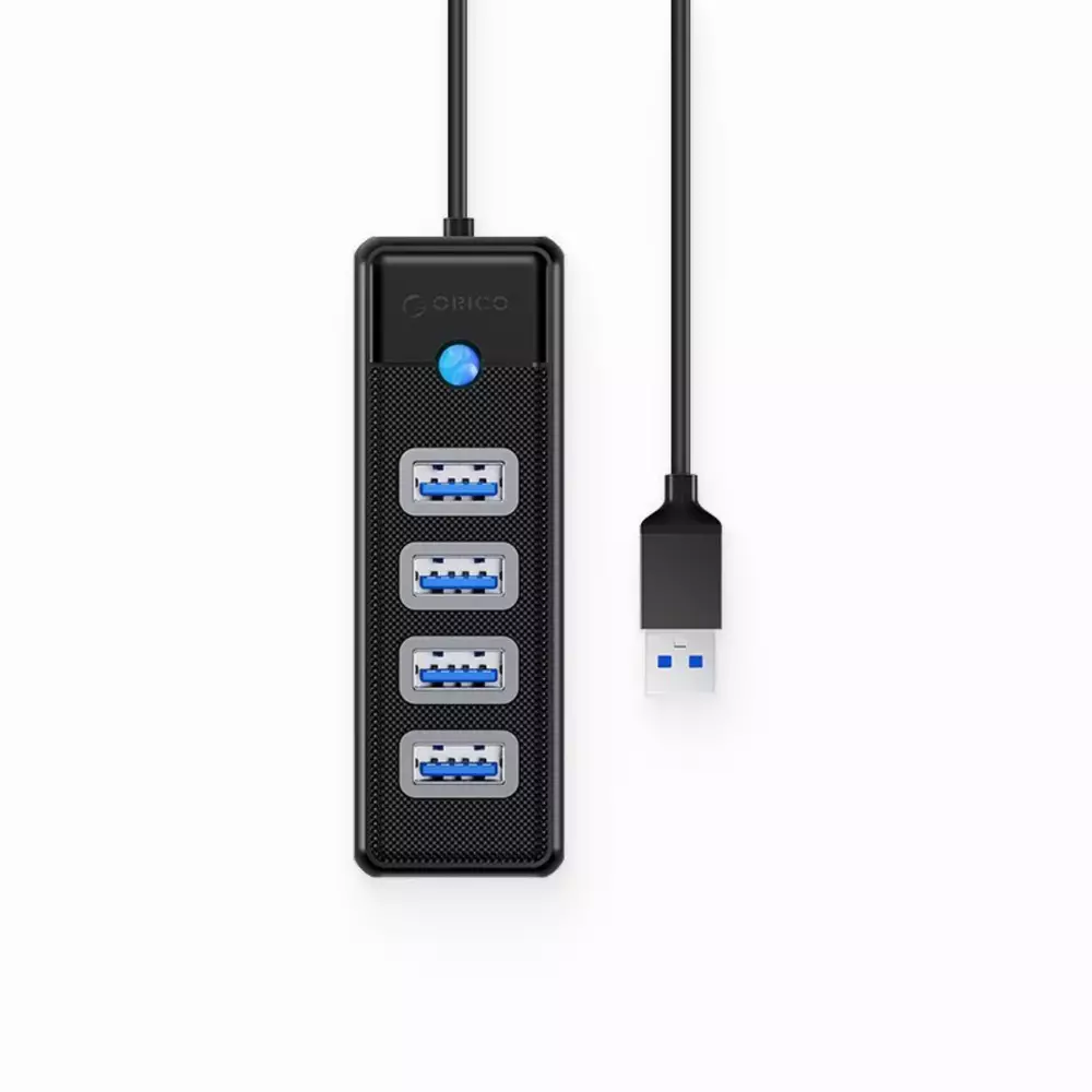 Orico хъб HUB USB3.0 4 port Black - PW4U-U3-015-BK