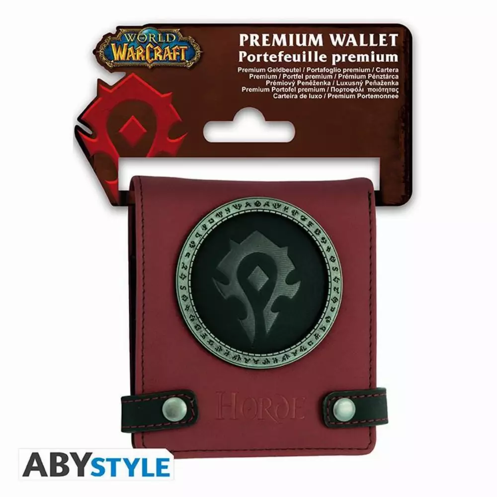 Портфейл ABYSTYLE WORLD OF WARCRAFT - Horde, Червен