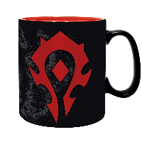 Чаша ABYSTYLE WORLD OF WARCRAFT - Horde, 460 ml, Черен