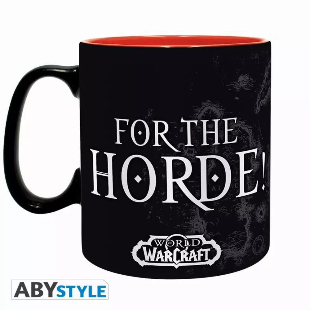 Чаша ABYSTYLE WORLD OF WARCRAFT - Horde, 460 ml, Черен