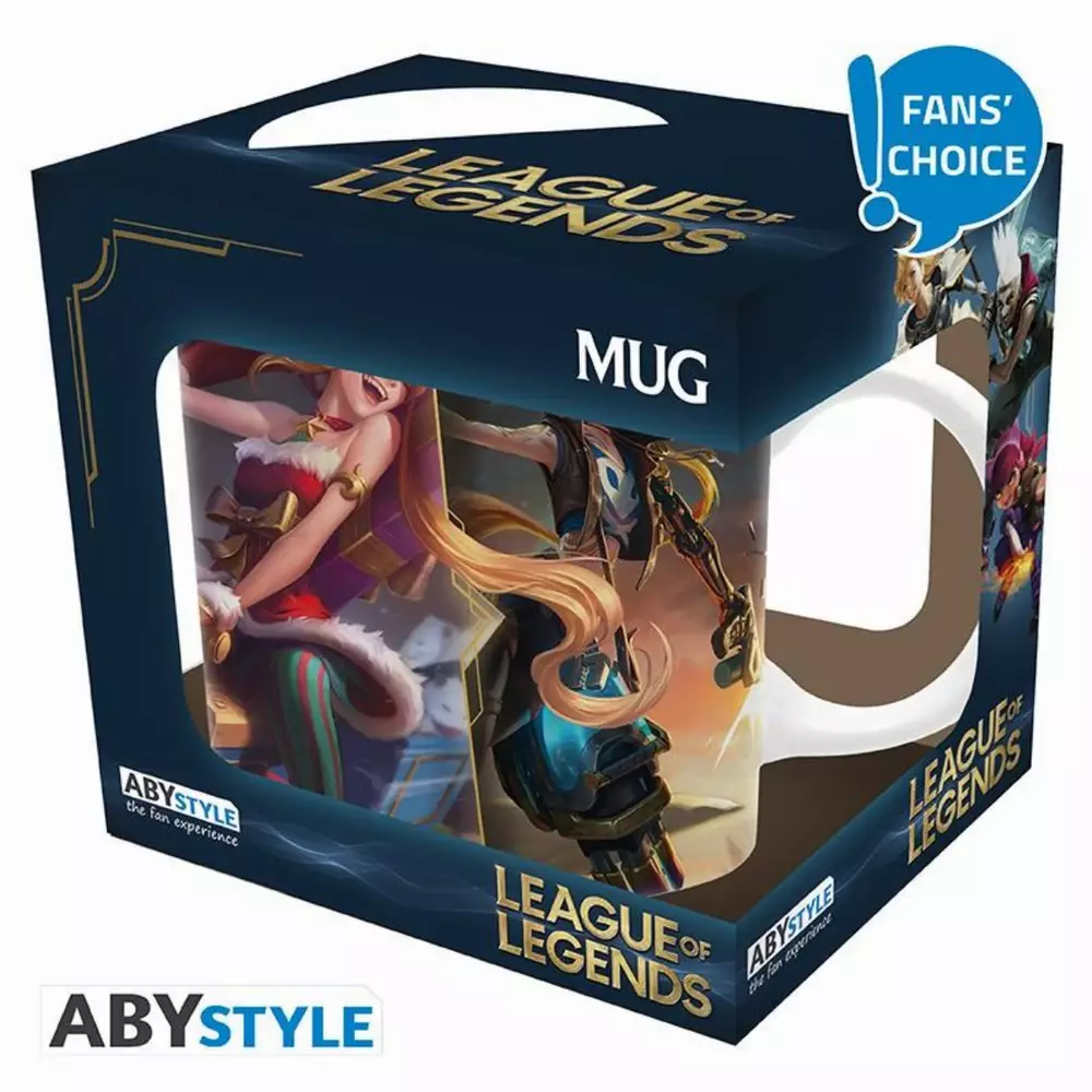 Чаша ABYSTYLE LEAGUE OF LEGENDS - Jinx 's Skin, 320 ml, Многошветна