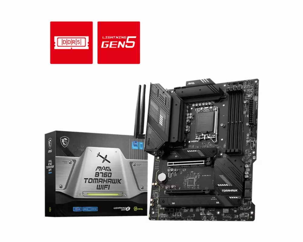 Дънна платка MSI MAG B760 TOMAHAWK WIFI LGA1700 DDR5