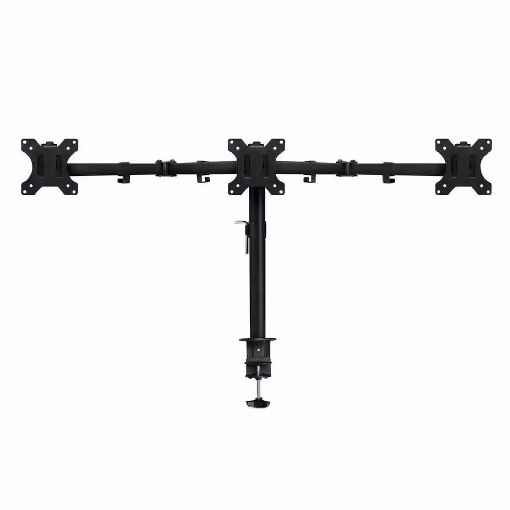 Stand for 3 monitors ACT AC8303, For desk, Adjustable, 27", 3x7 kg, Black