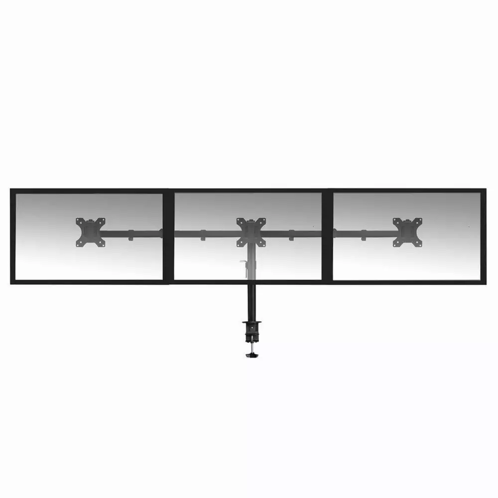 Стойка за 3 мониторa ACT AC8303, За бюро, Регулируема, 27", 3x7 кг, Черен