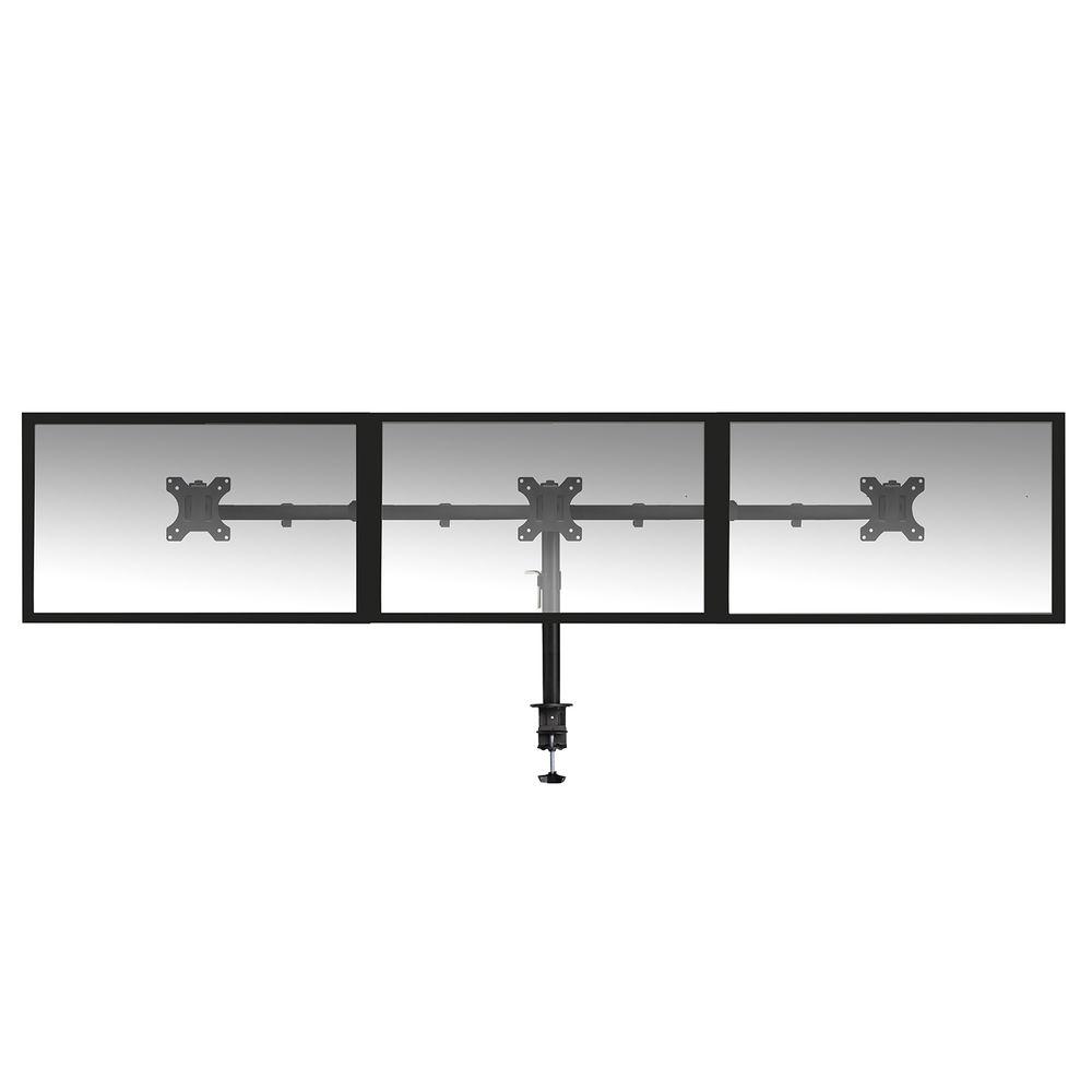 Стойка за 3 мониторa ACT AC8303, За бюро, Регулируема, 27", 3x7 кг, Черен