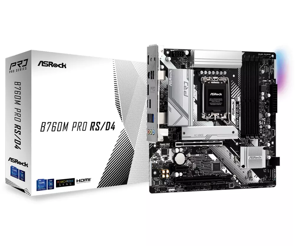 Дънна платка ASRock B760M PRO RS/D4 LGA1700 DDR4
