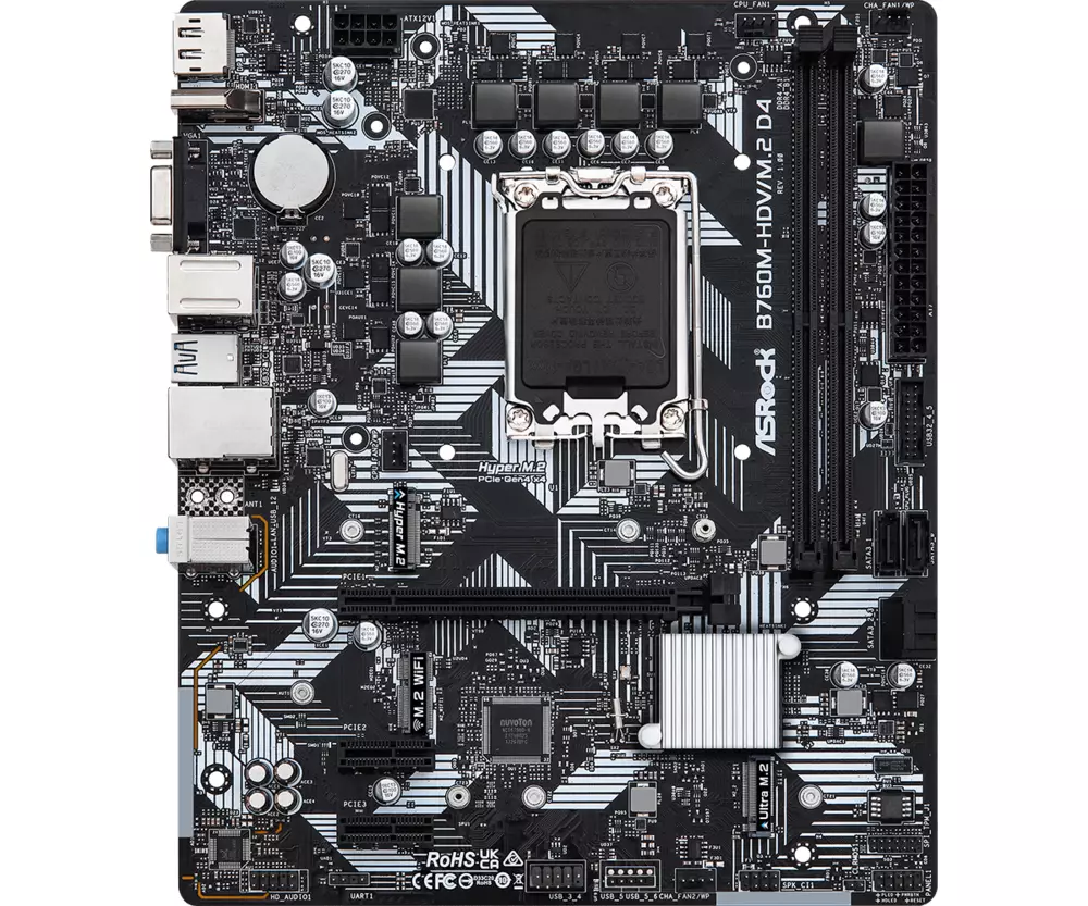 Дънна платка ASRock B760M-HDV/M.2 D4 LGA1700 DDR4