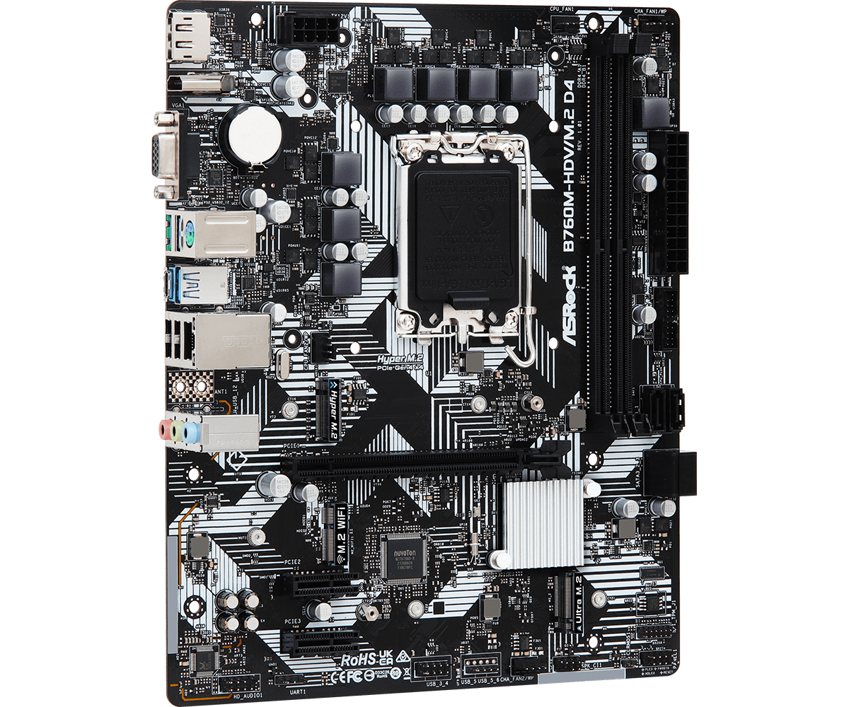Дънна платка ASRock B760M-HDV/M.2 D4 LGA1700 DDR4