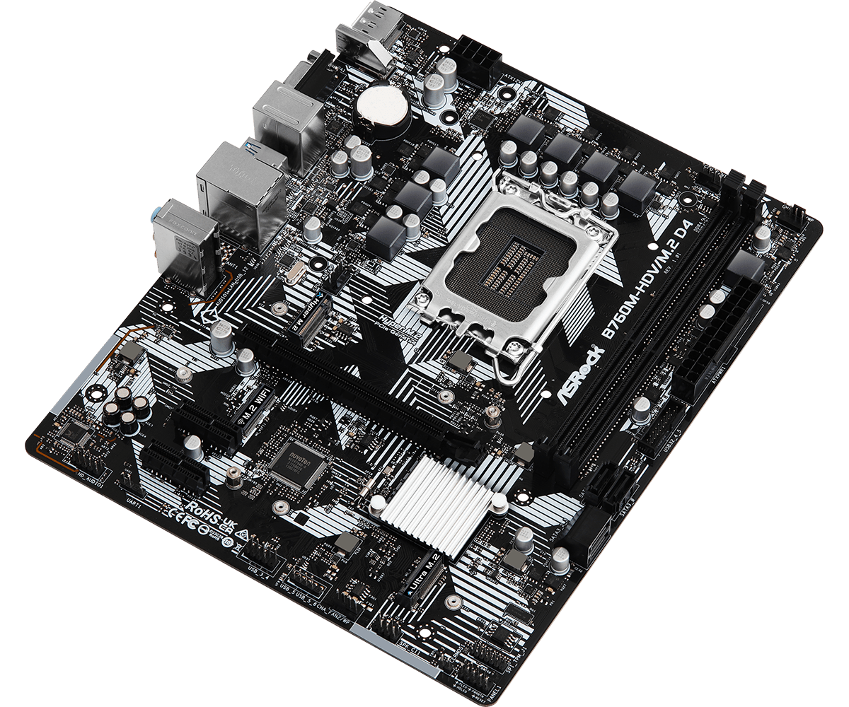 Дънна платка ASRock B760M-HDV/M.2 D4 LGA1700 DDR4