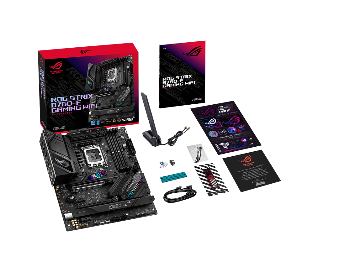 Дънна платка ASUS ROG STRIX B760-F GAMING WIFI LGA1700 DDR5