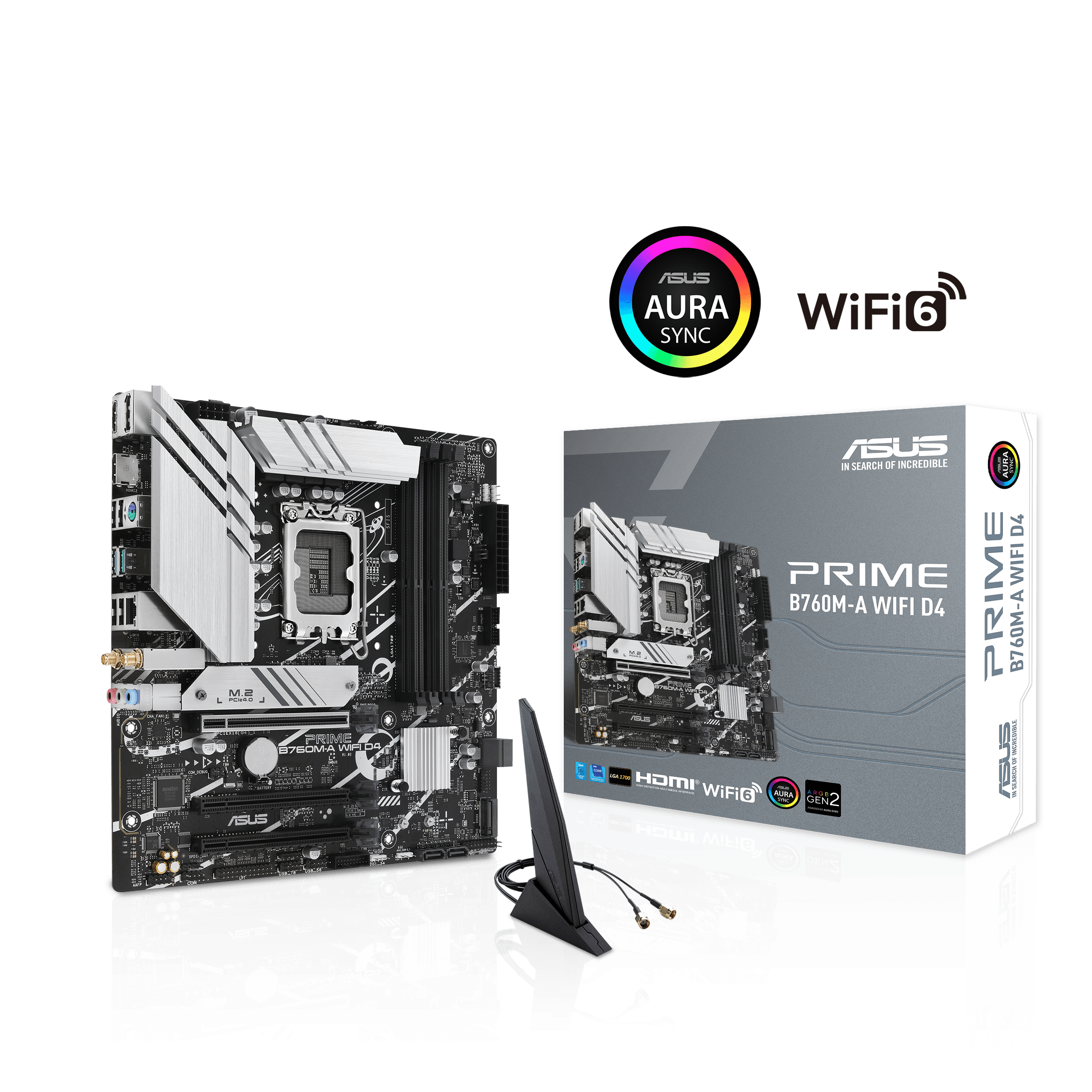 Дънна платка ASUS PRIME B760M-A WIFI D4 LGA1700 DDR4