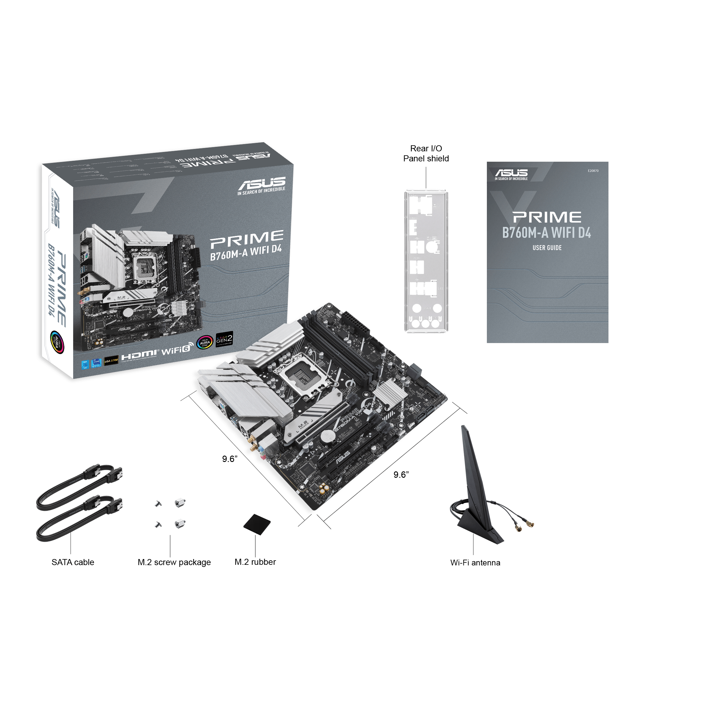 Дънна платка ASUS PRIME B760M-A WIFI D4 LGA1700 DDR4