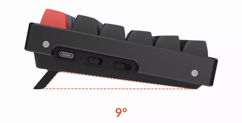Gaming μηχανικό πληκτρολόγιο Keychron K8 Pro TKL Gateron G Pro(Hot Swappable) Blue Switch RGB Backlight Aluminium Frame
