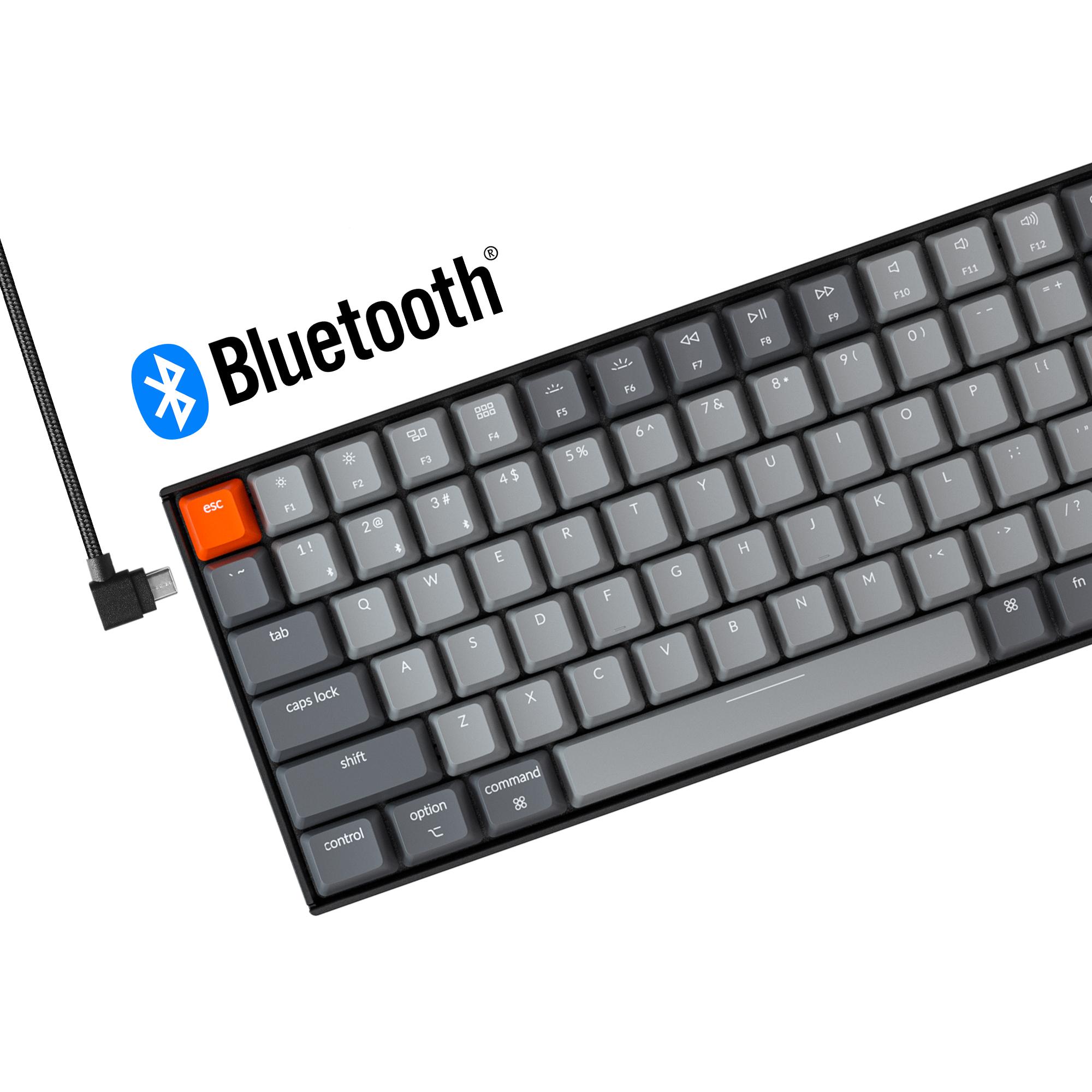Gaming mechanical keyboard Keychron K4 Hot-Swappable Full-Size Gateron Brown Switch RGB Backlight Aluminium Frame