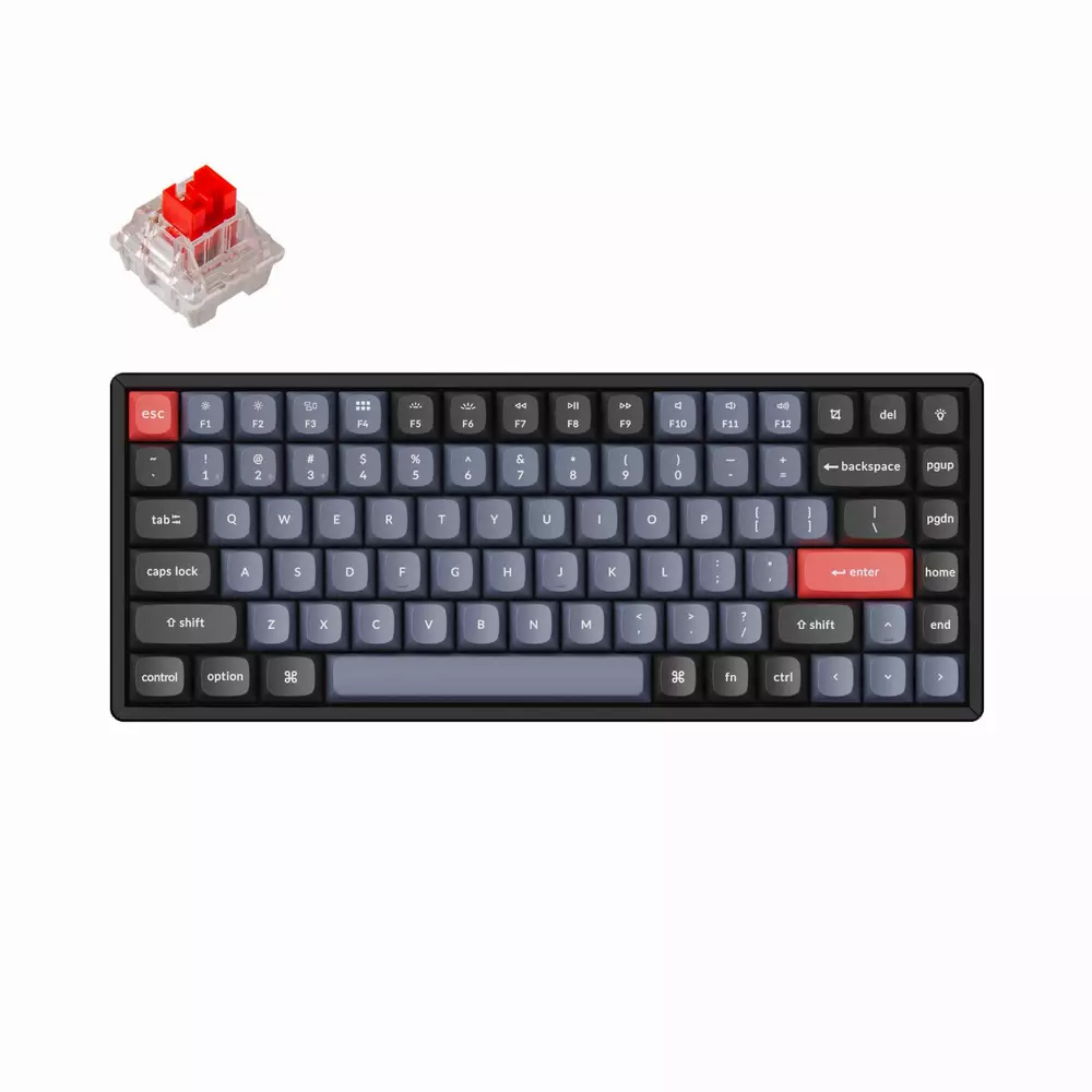 Геймърска механична клавиатура Keychron K2 Pro Hot-Swappable Keychron K Pro Mechanical Red Switch, RGB Backlight