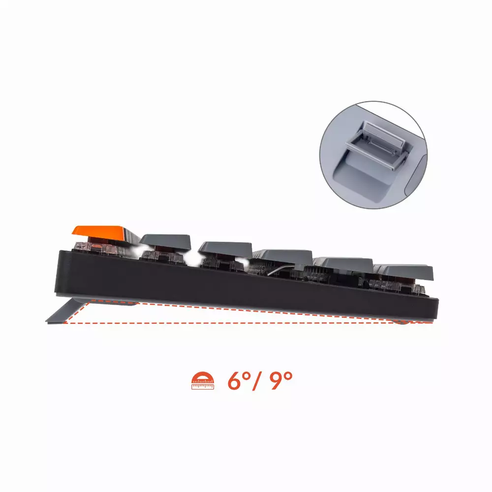 Геймърска Механична клавиатура Keychron K1 SE TKL Hot-Swappable Low Profile Keychron Optical Red Switch