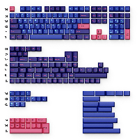 Капачки за механична клавиатура Keychron Cherry Profile Double - Shot PBT Full Set 219 Keycaps - Player