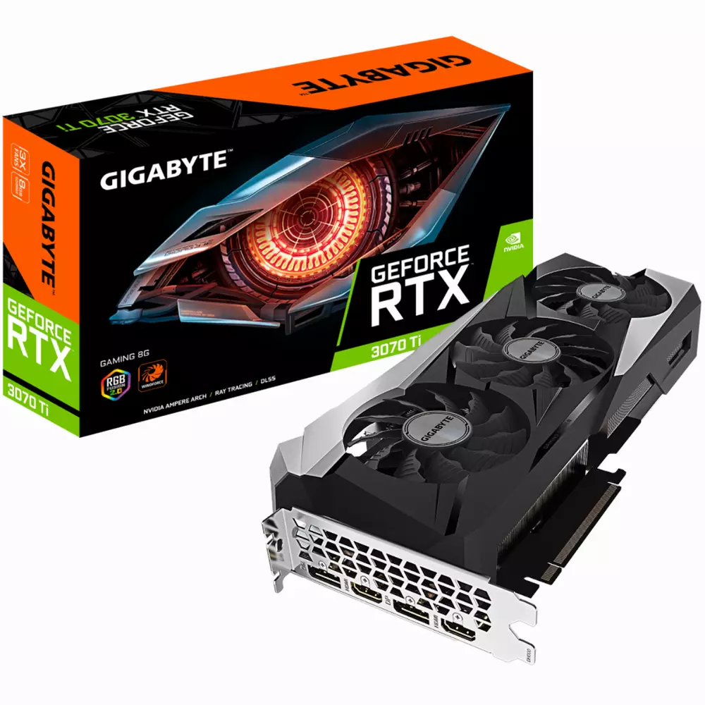 Видео карта Gigabyte GeForce RTX 3070 Ti GAMING 8GB GDDR6X
