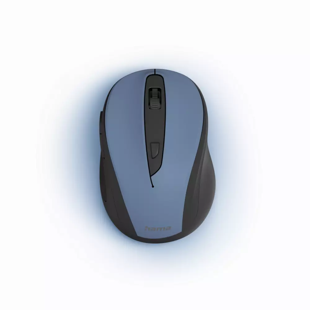 Безжична мишка Hama MW-400 V2, 6 бутона, ергономична, USB, Деним