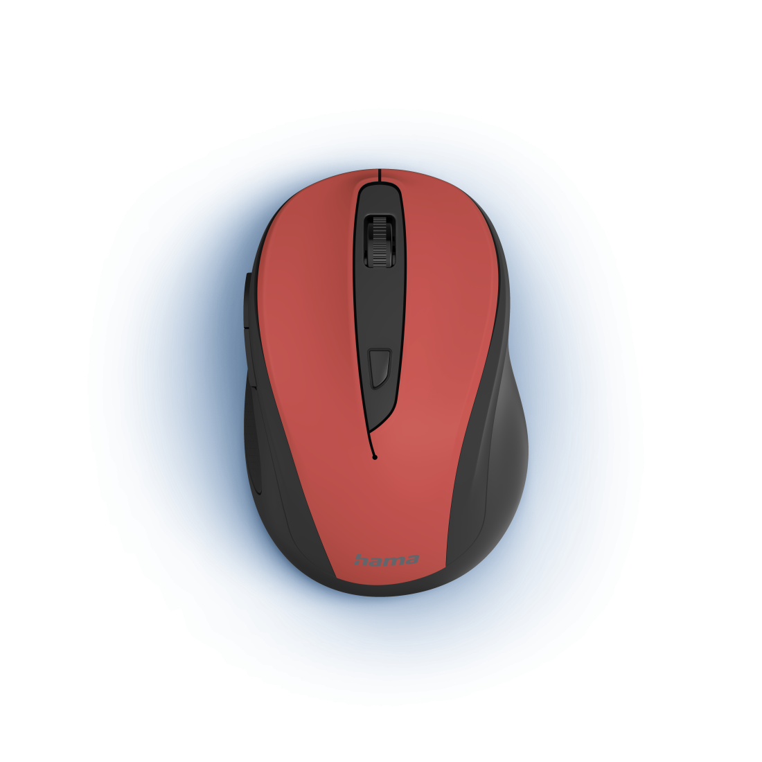 Безжична мишка Hama MW-400 V2, 6-бутонна , ергономична, USB, Червена