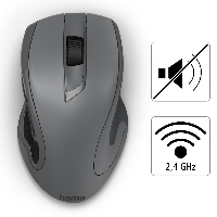 Безжична мишка Hama MW-900 V2 Laser ,7 бутона, Тъмно сива