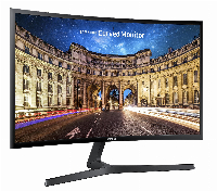 Монитор Samsung C24F396FH 24" Curved VA, FHD 1920x1080, 75Hz, HDMI, VGA, AMD FreeSync