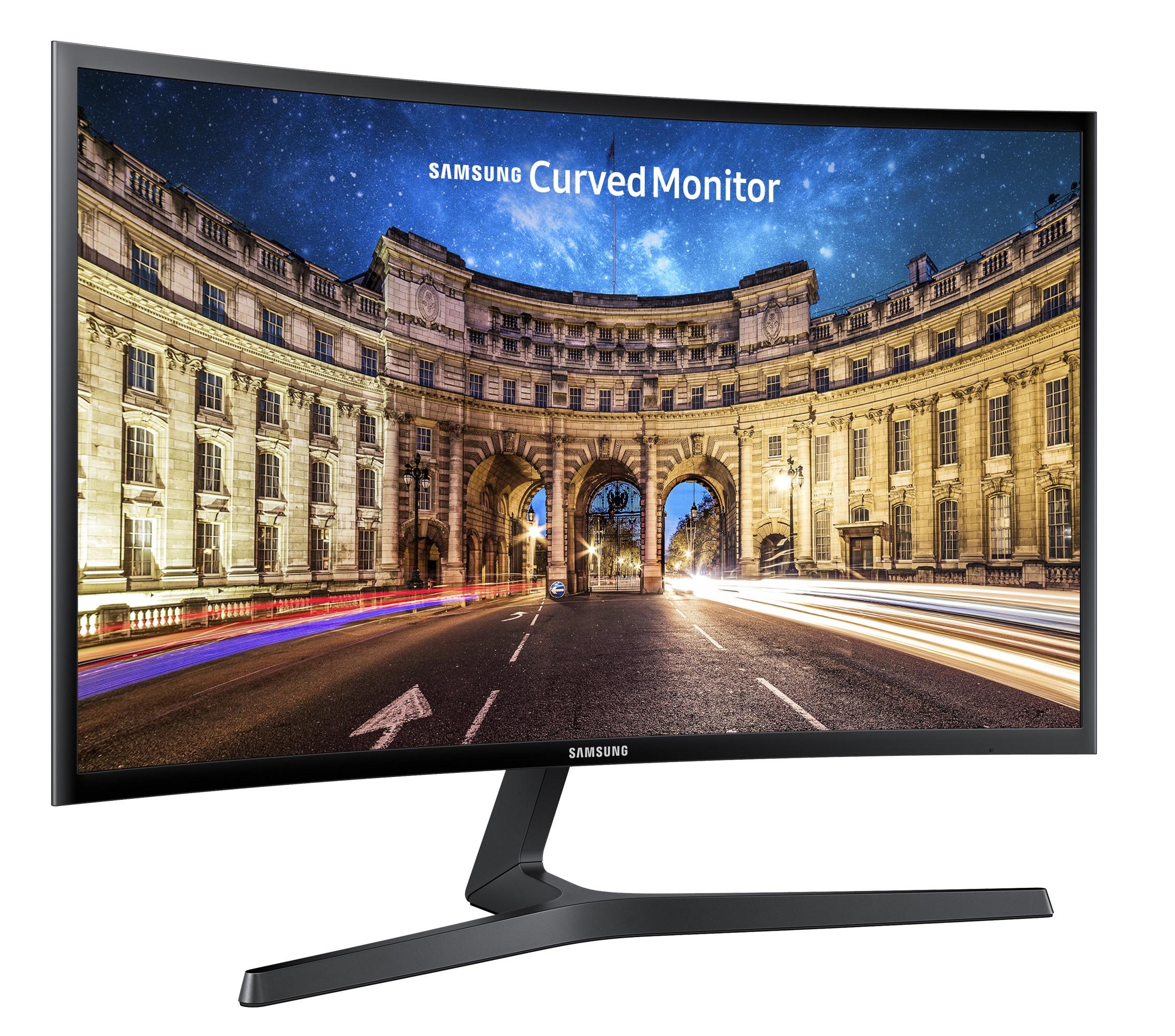 Монитор Samsung C24F396FH 24" Curved VA, FHD 1920x1080, 75Hz, HDMI, VGA, AMD FreeSync