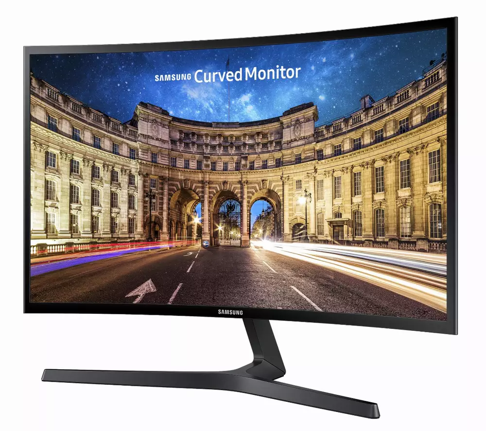 Монитор Samsung C24F396FH 24" Curved VA, FHD 1920x1080, 75Hz, HDMI, VGA, AMD FreeSync