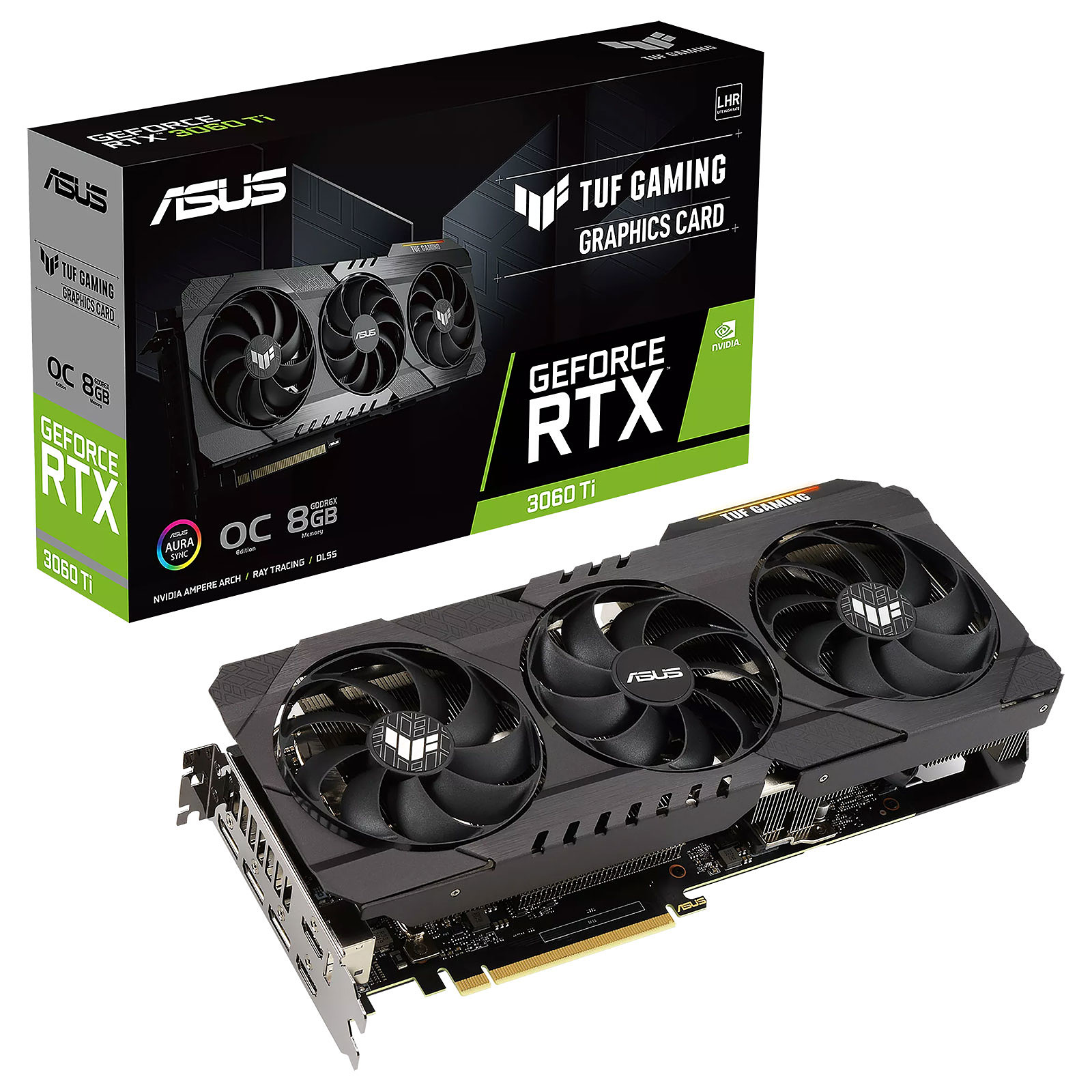 Видео карта ASUS TUF Gaming GeForce RTX 3060 Ti OC Edition 8GB GDDR6