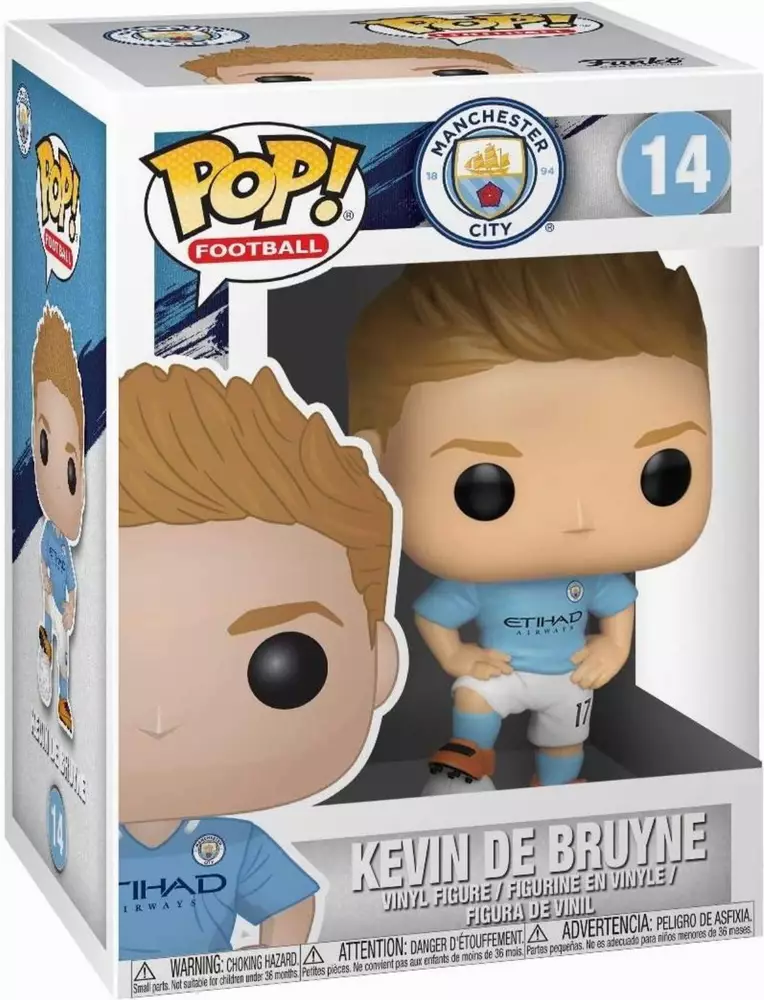 Фигурка Funko Pop Football, Manchester City, Kevin De Bruyne, #14