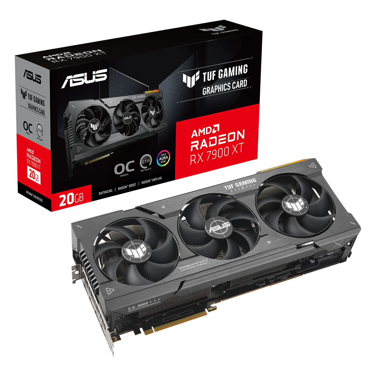 Видео карта ASUS TUF GAMING AMD Radeon RX 7900 XT OC 20GB GDDR6 - 90YV0IV1-M0NA00