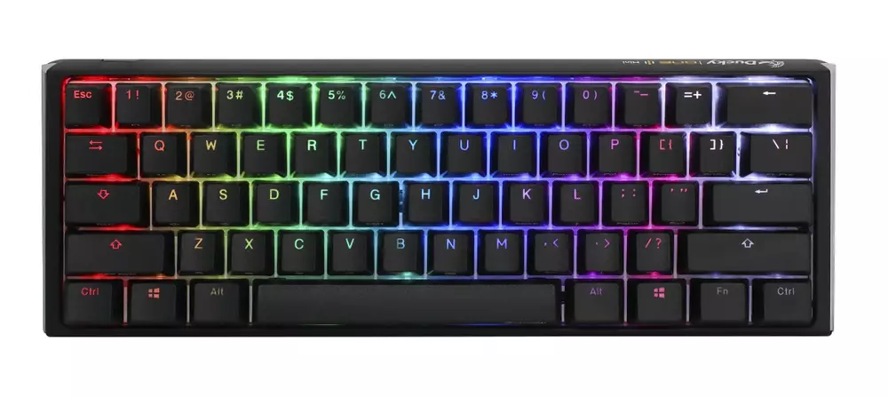 Геймърска механична клавиатура Ducky One 3 Classic Mini 60% Hotswap Cherry MX Red RGB PBT Keycaps