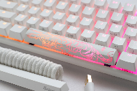 Геймърска механична клавиатура Ducky One 3 Pure White Mini 60% Hotswap Cherry MX Speed Silver RGB PBT Keycaps
