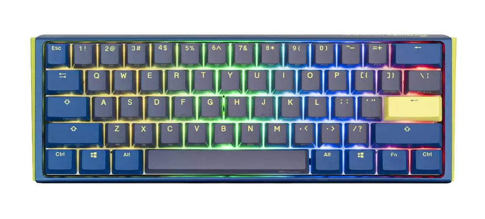 Геймърска механична клавиатура Ducky One 3 DayBreak 60% Hotswap Cherry MX Silver RGB PBT Keycaps