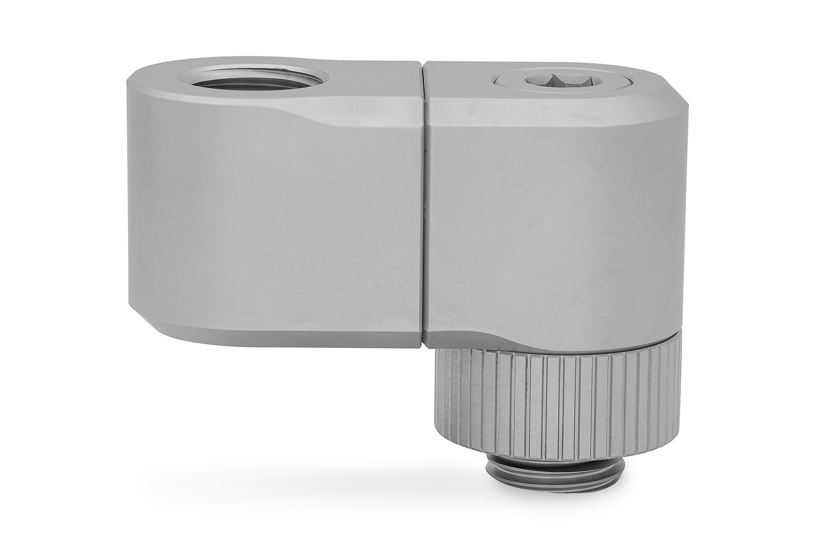 Фитинг EK-Quantum Torque Double Rotary Offset 28 - Satin Titanium
