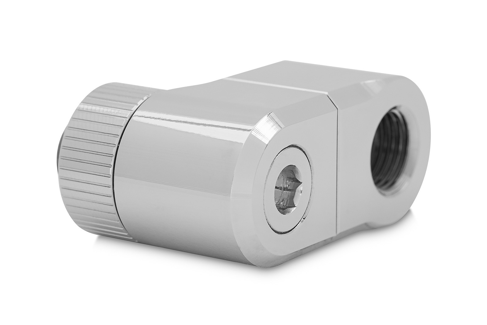 Фитинг EK-Quantum Torque Double Rotary Offset 28 - Nickel
