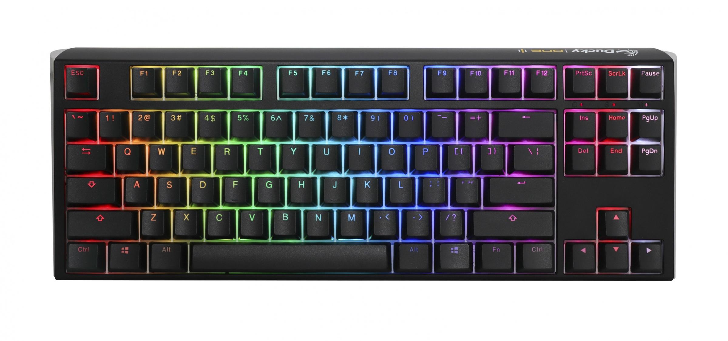 Геймерська механічна клавіатура Ducky One 3 Classic TKL Hotswap Cherry MX Silver RGB PBT Keycaps